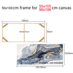 cadres bois modernes toiles 45x95 50x100cm peinture huile diamant minimaliste