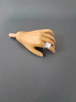 Bague miniature poupée 1/6 pierres précieuses boîte rangement décorative rouge