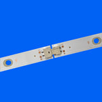 bande lumineuse led blanche moderne connecteur deux broches fixations numéros série sécurité certifications