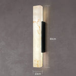 applique murale led moderne imitation marbre blanc veinures lumineuse extérieure contemporaine fixée muralisée