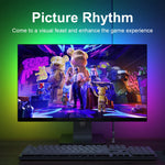 bande lumière led multicolore moderne adhésive contrôleur usb synchronisation d'affichage ramadan événements