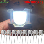 diodes led coniques blanc rouge vert jaune bleu warm 8mm sans fixation transparentes