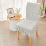 housse chaise moderne fleur imprimée rose vert beige bleu gris polyester extérieure accueil
