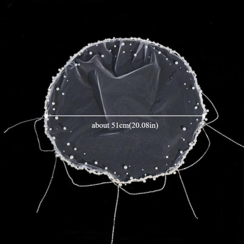voile mariée blanc classique chaînes pendantes vintage tulle polyester