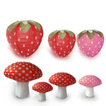 lanterne champignon fraise couleur rouge blanc jaune rose verte points feuilles enfant décoration fête