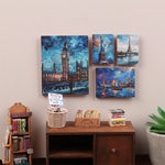 tableaux peinture l'huile impressionnistes paysages urbains architecture célèbre bois miniature