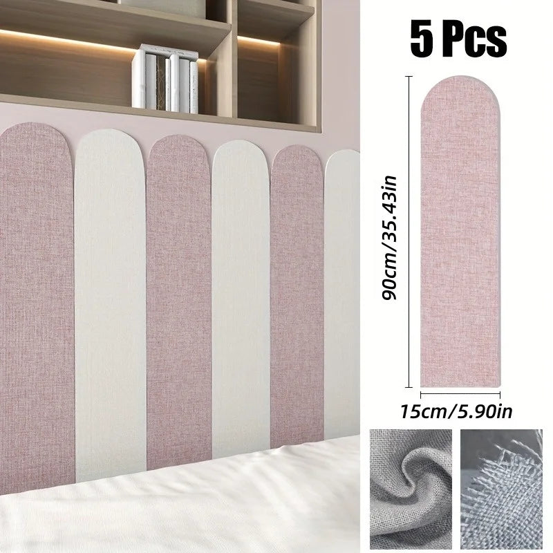 panneaux protection tissu lin bleu beige gris clair adhésifs modernes 90cm 15cm