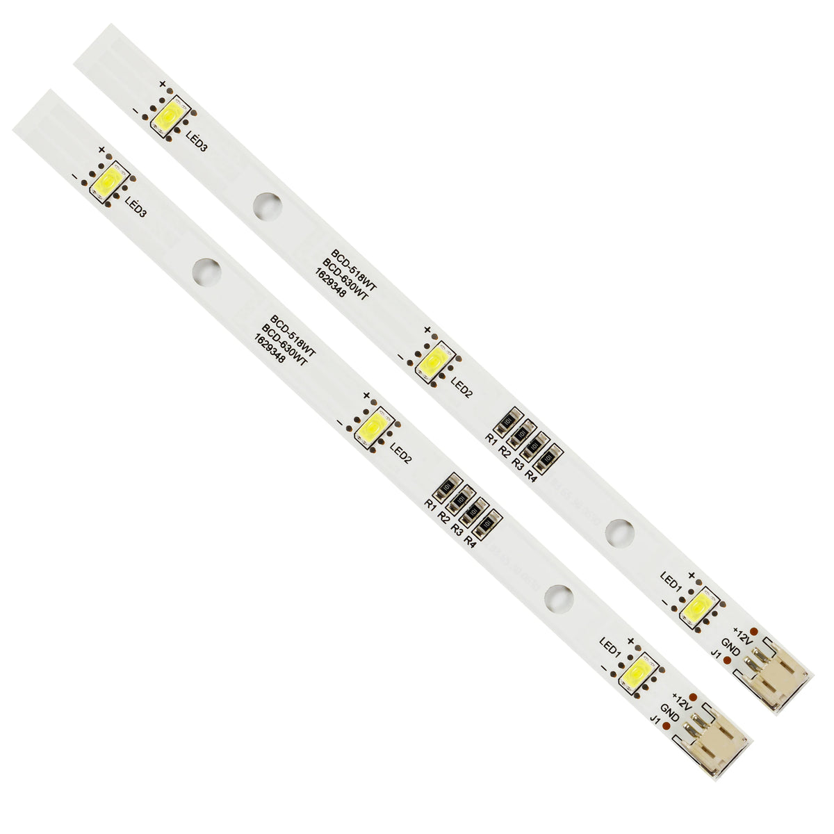 ruban led blanc moderne connecteurs électroménager remplacement réfrigérateur congélateur led intégrées