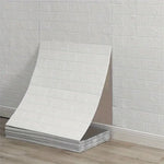 décoration murale adhésive brique texture moderne beige marron gris blanc résistante humide