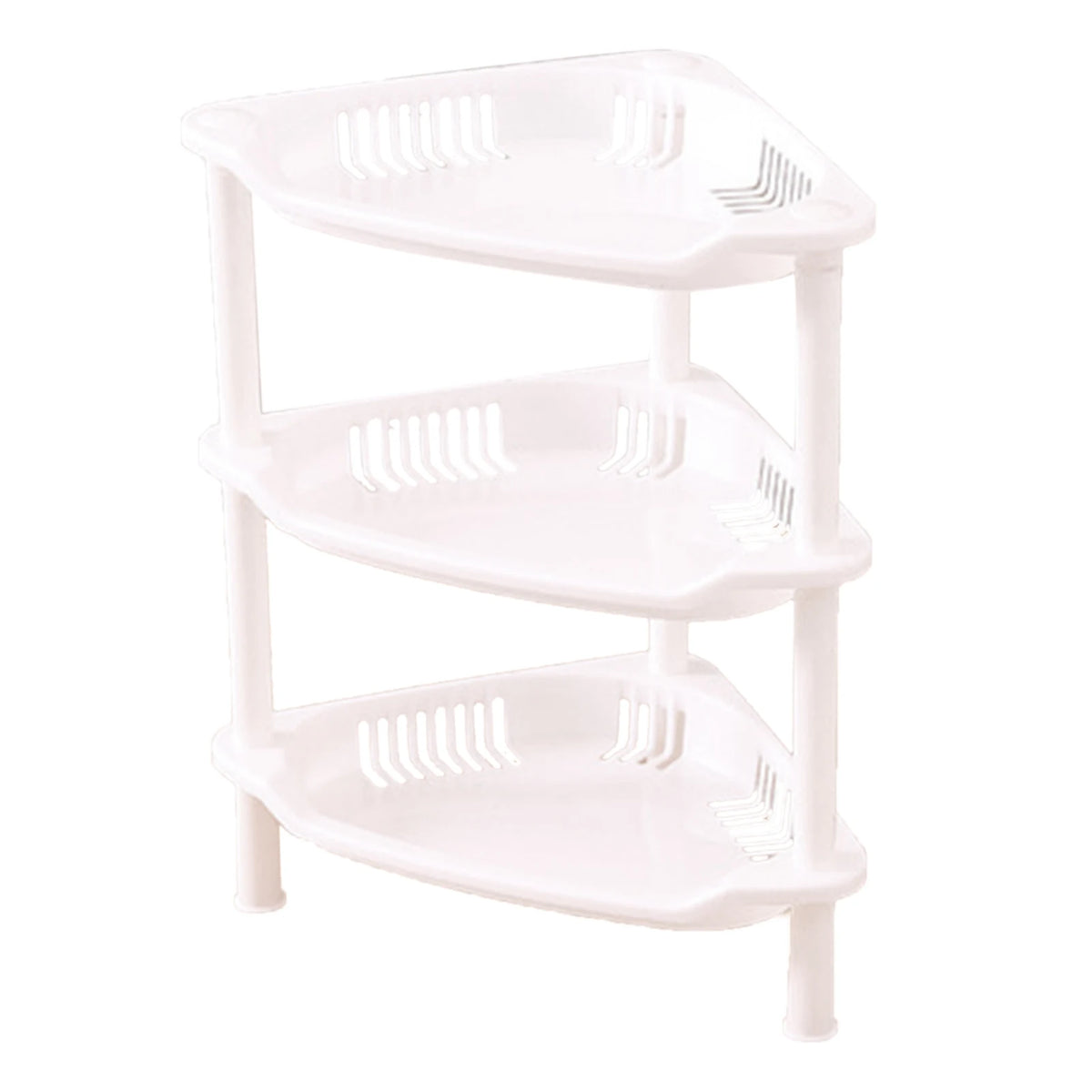 étagère modulaire salle bain niveaux rangement moderne réutilisable plastique sans BPA rose bleu vert