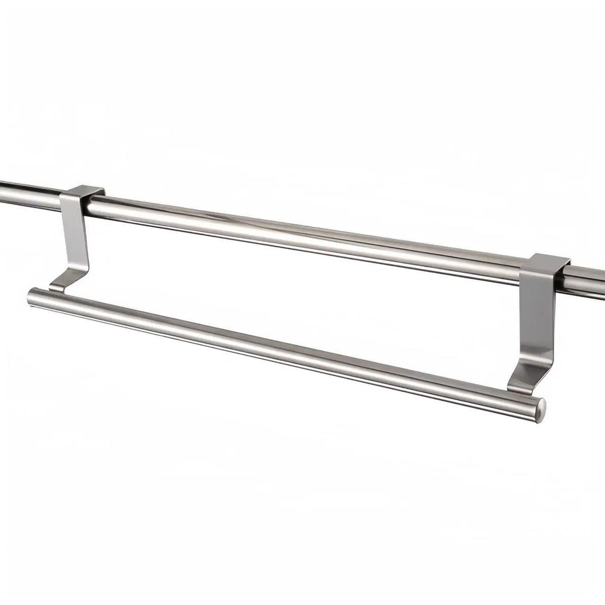 porte serviettes mural moderne argenté clips serviette geometrique salle bain cuisine support suspension inoxydable