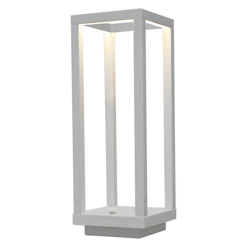 lampe table led rechargeable usb tactile minimaliste moderne blanc métal