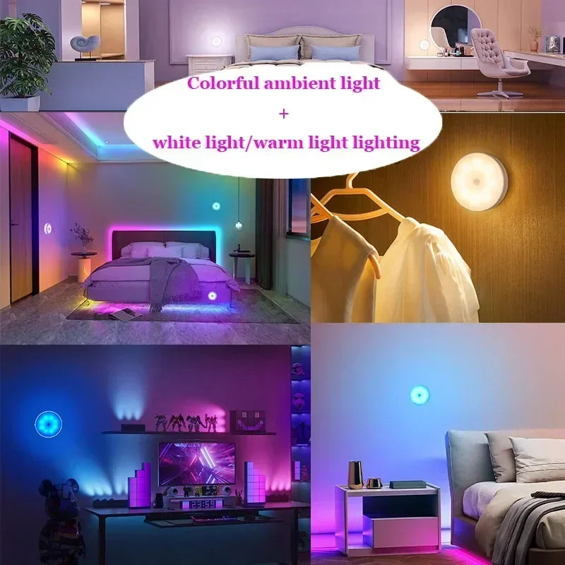 lampe led rechargeable usb aimantée mouvement blanc chaud moderne minimaliste
