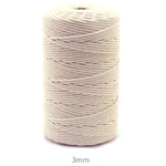 corde macramé coton blanc naturel tissage doux traditionnel artisanal 100m 200m