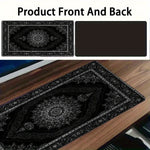 tapis souris moderne élégant noir géométrique antidérapant caoutchouc lisse 30x60cm 40x80cm 40x90cm