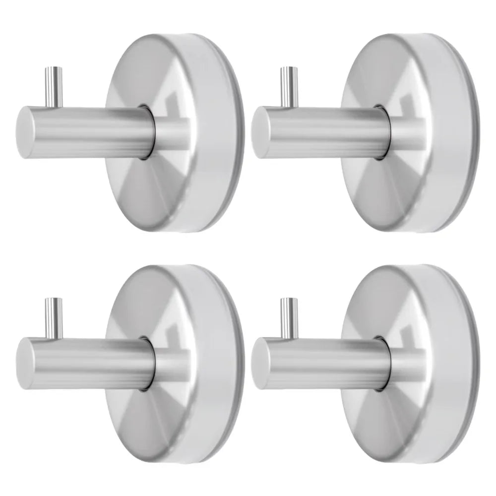 crochet mural doré moderne adhésif 4pcs acier inoxydable salle bain support serviettes peignoirs