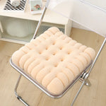 coussin peluche forme biscuit antidérapant coton pp velours polyester moderne gris rose bleu