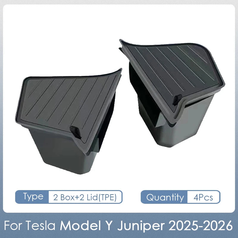 boîtes rangement voiture tesla model juniper 2025 tpe antirouille lumière