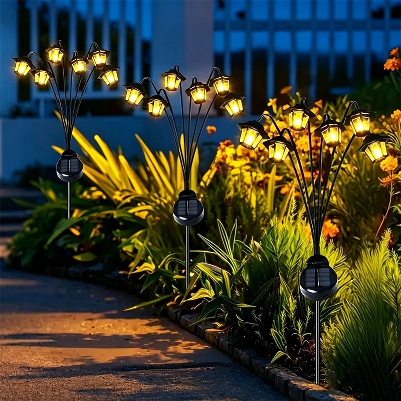 lampions solaires extérieurs noirs led modernes jardin facile certifiés ip65 abs