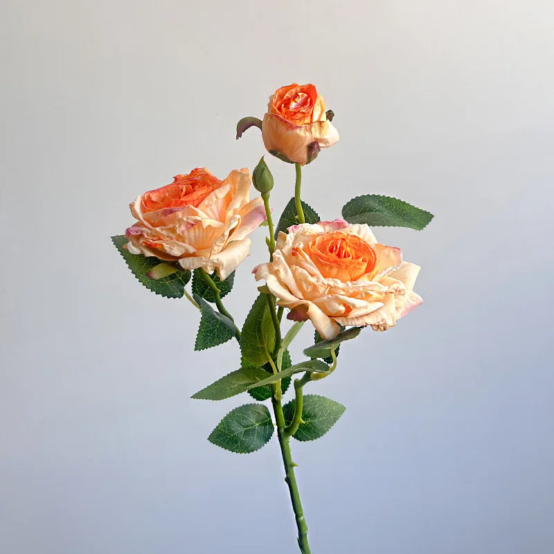 bouquet roses artificielles fleurs soie décoratives mariage anniversaire intérieur decoration