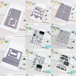 cartes souhaits autocollants animaux fleurs coeurs fruits lettres vêtements architecture multicolores positifs