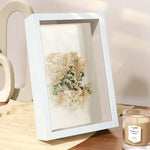 cadre photo contemporain fleurs séchées lettres décoratives noir blanc beige pouces pouces 10 pouces