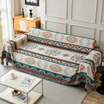 housse canapé multicolore ethnique motif géométrique opacité extérieure intérieure triangle losange fixations