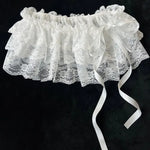 jupe courte féminine dentelle volants semi transparent blanc noirSizeMode: petite taille grande disponible