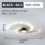 plafonnier moderne led or noir lumineux éclairage intérieur chambre salon enfants
