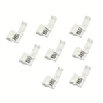 ruban led flexible blanc moderne clips fixation 10mm basse tension 3528 5050 rgb