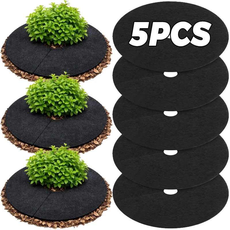 tapis protection arbre noir uni opacité pratique weeding barrier anti mauvaises herbes fixations