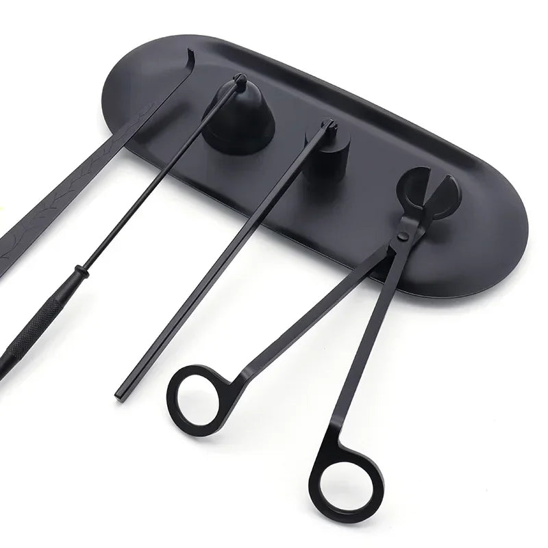outils manucure modernes noir paires ciseaux pince ongles pince vernis