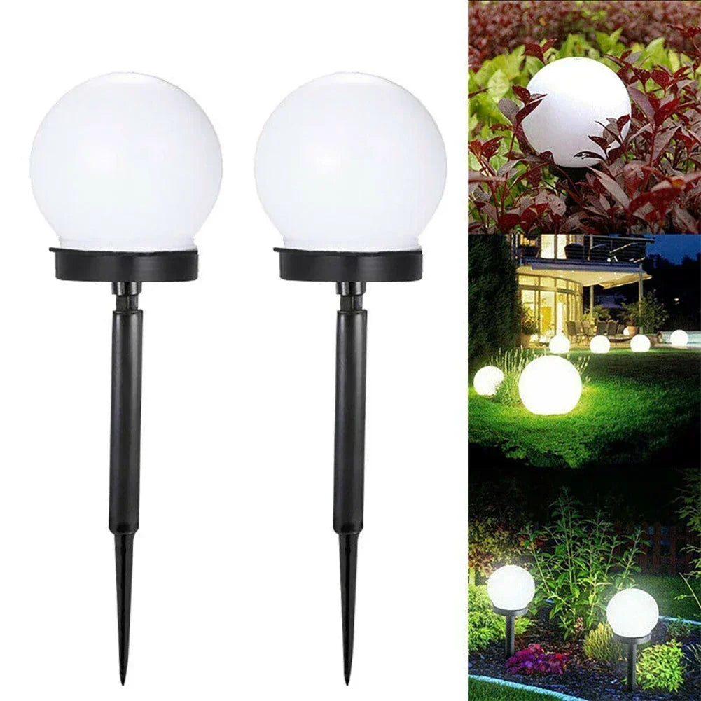 lampe solaire sol blanc noir ip65 led moderne autonomeurgenceextérieurjardin
