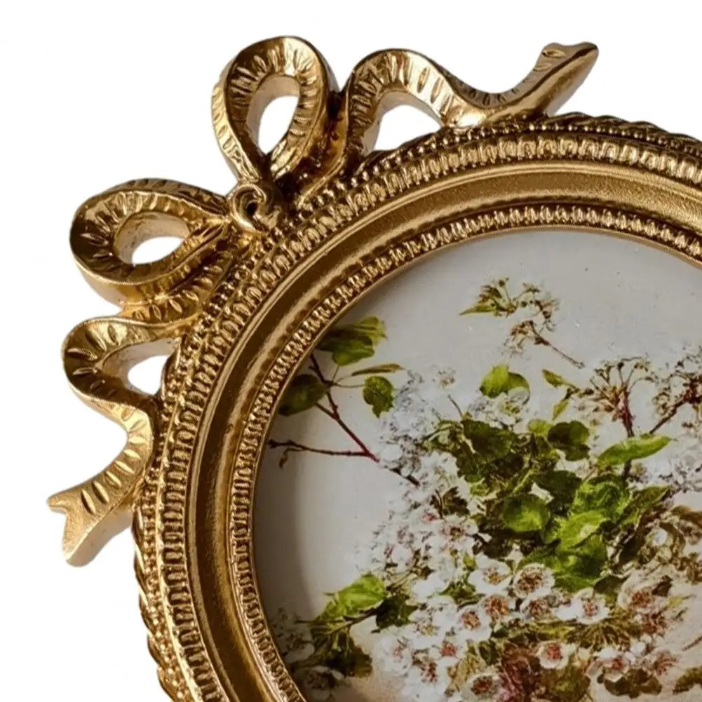 cadre photo vintage or floral décoration intérieure shabby chic posable mur bouquet fleursportrait