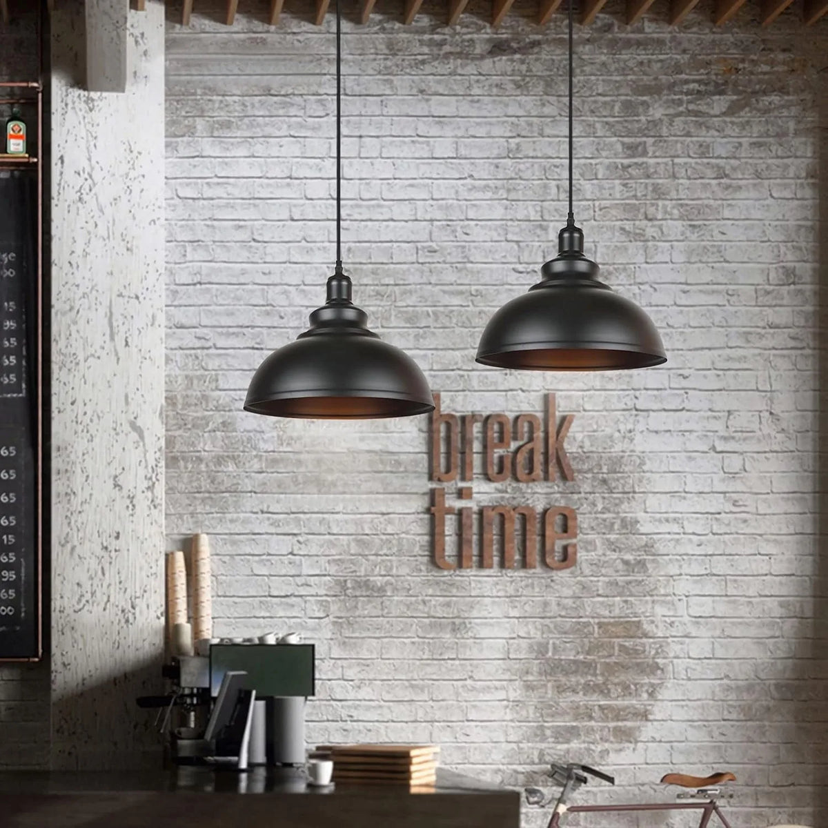suspension lumineuse industrielle noir doré mat 150cm 30cm led câble suspendu