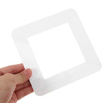interrupteur mural blanc moderne minimaliste adhésif plat lisse opacité single switch plate covers cool