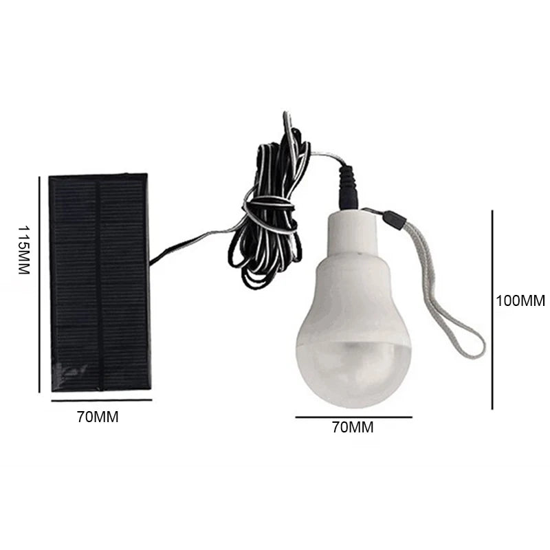 lampe solaire led portable étanche moderne crochets blanc mat extérieur camping
