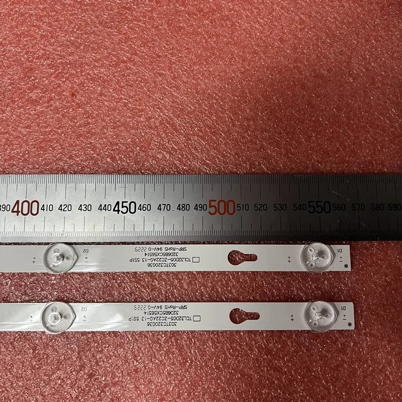 bande lumineuse led argentée moderne 400mm 200mm 500mm 10pcs télévision