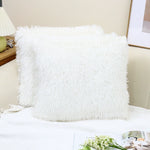 taies d'oreiller blanches modernes non toxiques 100% polyester 18x18 pouces pack fixés respectueux environnement
