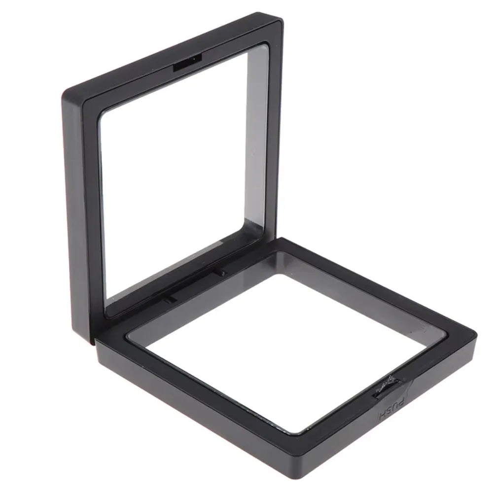 boîte présentation bijoux noir blanc contemporaine mat clips grille tailles différentes