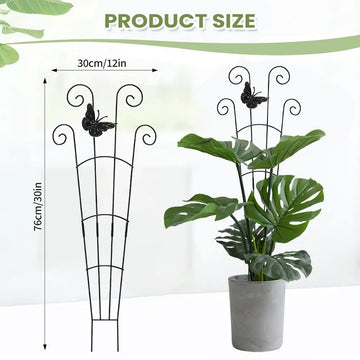 support plante grimpante art nouveau papillons noirs balcon jardin fleuri bricolage fixations invisiblesextérieurintérieur