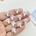 boutons manchette résine rouge rose jaune bleu clair points blancs décoratifs enfantins 14+