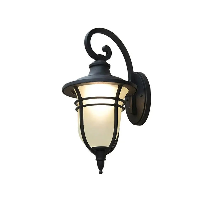 lampe murale classique noire finition métallique extérieur intérieur sophistiquée vintage élégante chambre entrée