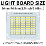 Panneau LED 50W blanc froid 6500K 5000LM 96x76.5mm matrice diodes moderne