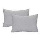 taies d'oreiller polyester coton motif uni bleu marine orange gris moderne fixations pack coussins