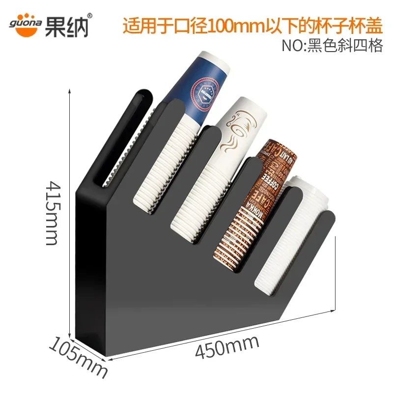 porte couverts moderne adhésifs noir rangement cuisine contemporain fixations visibles