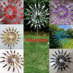 décorations jardin métal rouge blanc violet doré bleu moderne translucides motifs floraux tringle métallique