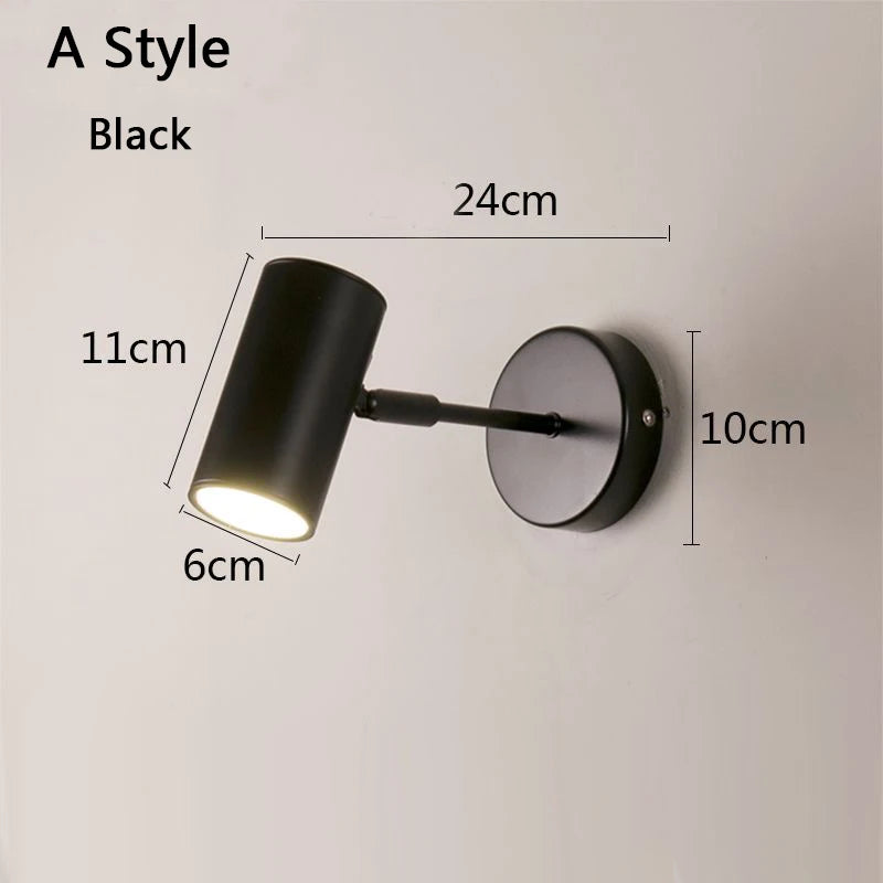 applique murale moderne or noir éclairage led chambre salle manger étude entrée minimaliste