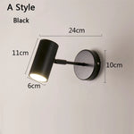 applique murale moderne or noir éclairage led chambre salle manger étude entrée minimaliste