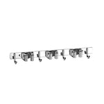 porte ustensiles mural crochet support rangement metal acier inoxydable moderne utilitaire argenté bois